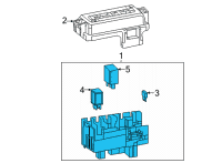 OEM GMC Sierra 3500 HD Fuse & Relay Box Diagram - 84738241