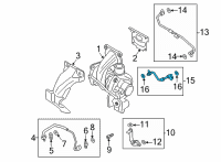 OEM 2021 Ford Bronco Sport Coolant Line Diagram - K2GZ-8K153-A