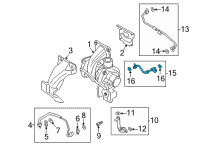 OEM 2022 Ford Escape Coolant Line Diagram - K2GZ-8K153-A