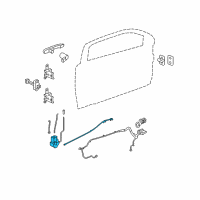 OEM 2009 Chevrolet Cobalt Latch Diagram - 25938088