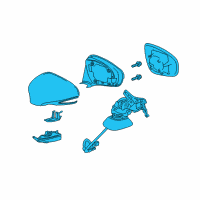 OEM 2018 Lexus RC F Mirror Assembly, Outer Rear Diagram - 87910-24430-J0