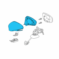 OEM 2017 Lexus CT200h Cover, Outer Mirror Diagram - 8791A-76070-B4