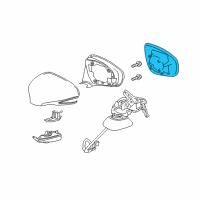 OEM Lexus CT200h Mirror Outer, LH Diagram - 87961-76040
