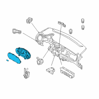 OEM 2012 Kia Sportage Cluster Assembly-Instrument Diagram - 940113W037
