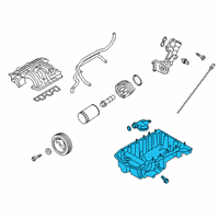 OEM Ford Police Interceptor Utility Oil Pan Diagram - L1MZ-6675-B