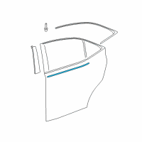 OEM 2021 Lexus IS300 MOULDING Assembly, RR Do Diagram - 75730-53040