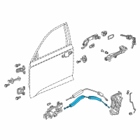 OEM 2022 Honda Accord Cable, Front Inside Handle Diagram - 72131-TVA-A01