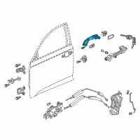 OEM 2022 Honda Insight Handle, Passenger Side (Crystal Black Pearl) Diagram - 72141-TVA-A91ZH