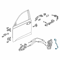 OEM 2022 Honda Accord Rod Set, L. FR. Door Latch Diagram - 72153-TVA-305