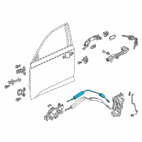 OEM 2022 Honda Accord Cable, Front Door Lock Diagram - 72133-TVA-A01