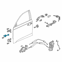 OEM 2020 Honda Accord Checker, Left Front Door Diagram - 72380-TVA-A01