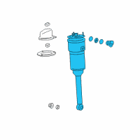 OEM 2017 Lexus LS460 Cylinder Assembly, Pneumatic Diagram - 48090-50341