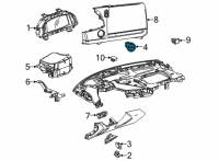OEM 2021 Chevrolet Corvette Power Switch Diagram - 84831141