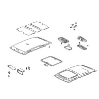 OEM 2003 Toyota Matrix Map Lamp Bulb Diagram - 90981-12014