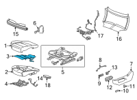 OEM 2022 Cadillac Escalade ESV Seat Cushion Heater Diagram - 84577805