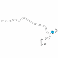OEM Acura MDX Bush, Rear Stabilizer Holder Diagram - 52306-TYS-A01