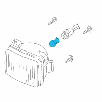 OEM Ford F-250 Super Duty Fog Lamp Bulb Diagram - XL3Z-13466-AA