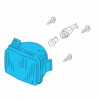 OEM Mercury Fog Lamp Diagram - 5E6Z-15200-BA