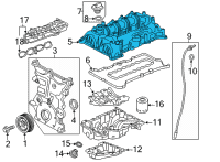 OEM 2021 Chevrolet Malibu Valve Cover Diagram - 12699254