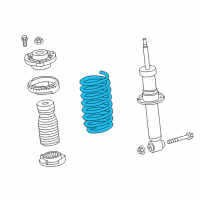 OEM 2013 BMW X3 Rear Coil Spring Diagram - 33-53-6-787-202