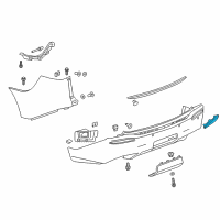 OEM Buick Enclave Reflector Diagram - 23204411