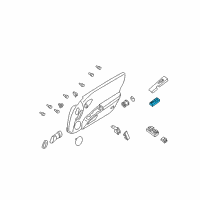 OEM 2007 Infiniti G35 Assist Power Window Switch Assembly Diagram - 25411-CD02D