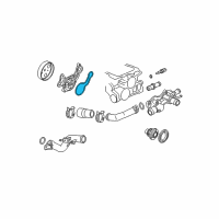 OEM 2008 Honda Fit Gasket, Water Pump Diagram - 19222-PWA-003