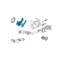 OEM Honda Fit Water Pump Diagram - 19200-RME-A01