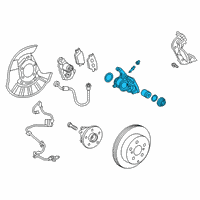 OEM 2020 Toyota RAV4 Caliper Assembly Diagram - 47830-42090