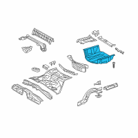 OEM Lexus Pan, Rear Floor Diagram - 58311-53030