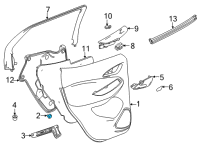 OEM 2020 Chevrolet Malibu Top Cover Clip Diagram - 11547574