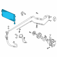 OEM Hyundai Veloster Condenser Assembly-Cooler Diagram - 97606-1R000