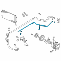 OEM 2013 Hyundai Accent Pipe & Tube Assembly Diagram - 97761-1R000