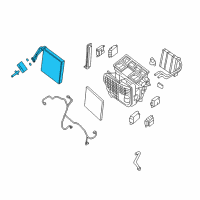 OEM Nissan Pathfinder EVAPORATOR Assembly Front Diagram - 27280-3JC3D