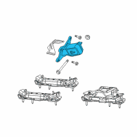 OEM Jeep Wrangler INSULATOR-Engine Mount Diagram - 52059940AD