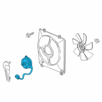 OEM Acura TL Motor, Cooling Fan Diagram - 38616-RK1-A51