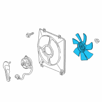 OEM Acura TL Fan, Cooling Diagram - 38611-RK2-A71