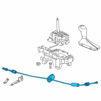 OEM 2015 Chevrolet Malibu Shift Control Cable Diagram - 23270836