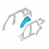 OEM BMW X7 WHEELHOUSE REAR, OUTER HALF Diagram - 41-00-9-481-377