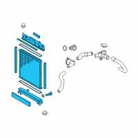 OEM Scion Radiator Assembly Diagram - 16400-40220