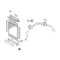 OEM 2014 Scion xD Fan Shroud Grommet Diagram - 90480-22025