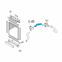 OEM 2015 Scion iQ Upper Hose Diagram - 16573-47030