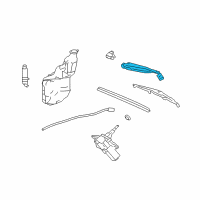 OEM 2006 Cadillac SRX Arm Asm-Rear Window Wiper Diagram - 15209058