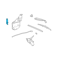 OEM 2007 Cadillac SRX Rear Washer Pump Diagram - 88958155