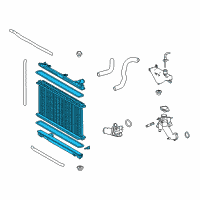 OEM Lexus RC350 Radiator Replacement Diagram - 16400-31A00