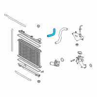 OEM 2020 Lexus GS350 Hose, Radiator, NO.1 Diagram - 16571-31380