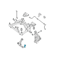 OEM Nissan Maxima Bracket-Steering STOPPER, L Diagram - 54521-JA00A