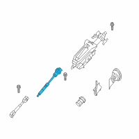 OEM 2012 BMW X6 Steering Spindle, Middle Diagram - 32-30-6-864-137