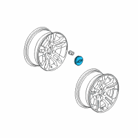 OEM 2015 Chevrolet Silverado 1500 Center Cap Diagram - 23480948