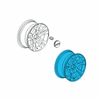 OEM Chevrolet Silverado 1500 Wheel, Alloy Diagram - 84227872